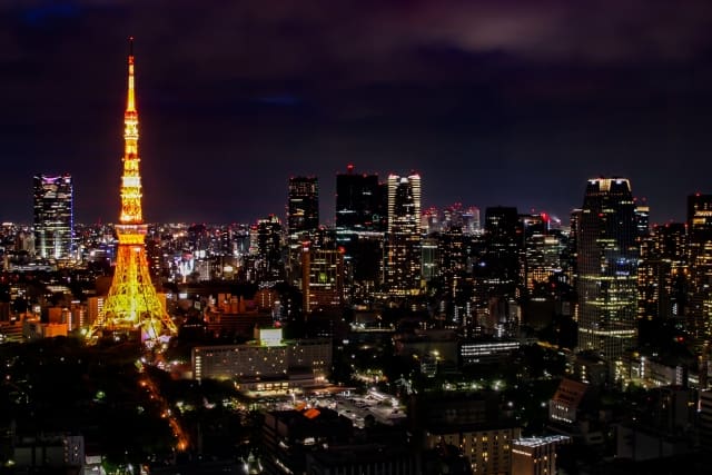 東京の街並みスカイライン